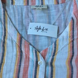 Style & Co Stripped top